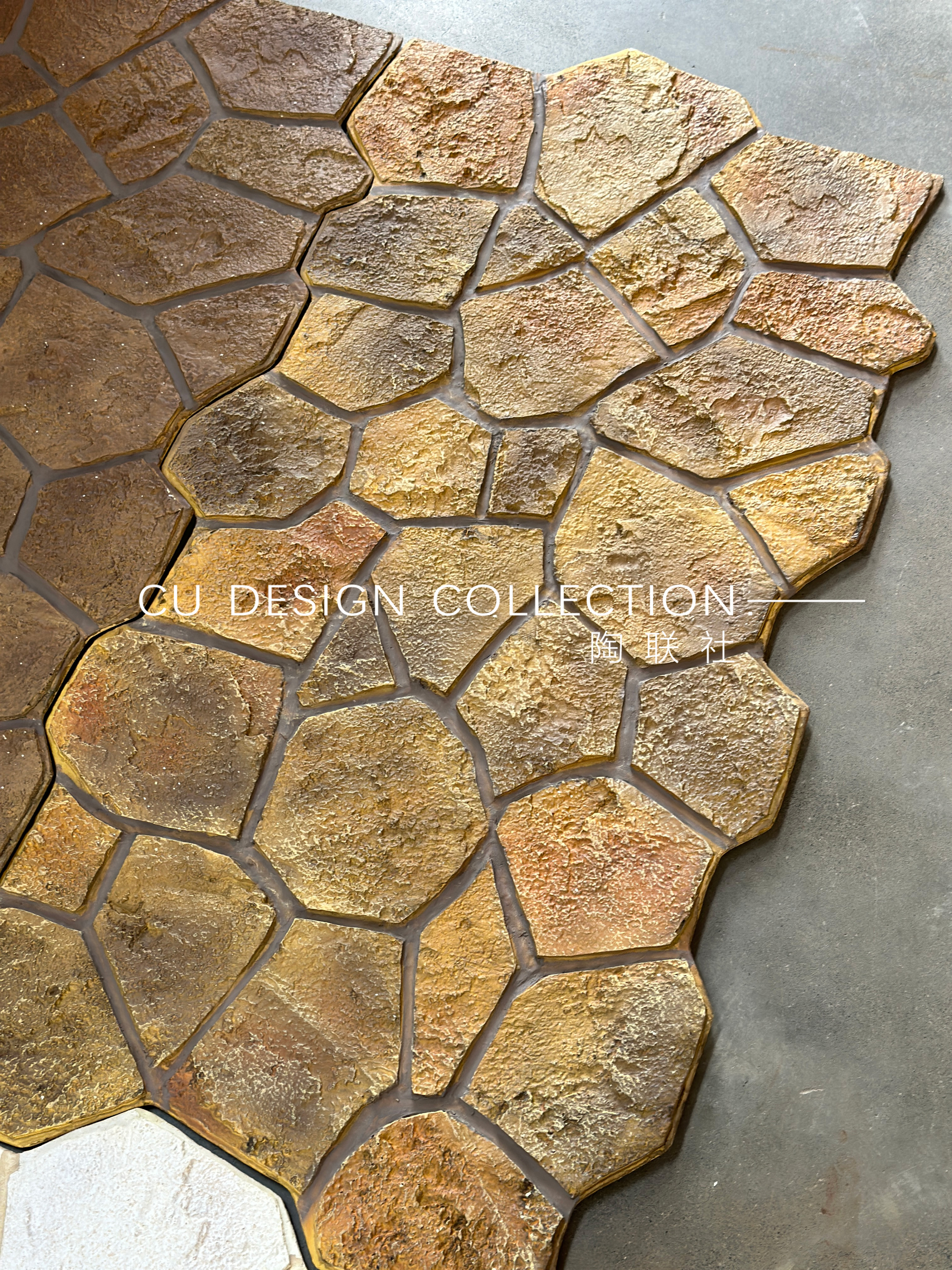 Tortoise-patterned stone thin version (in-film paint)