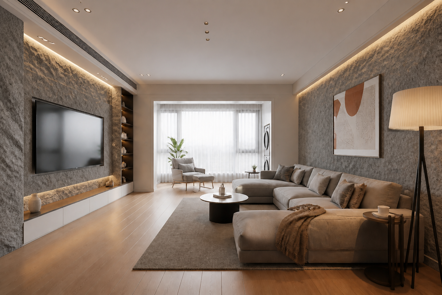 No major demolition. Easily create realistic stone texture and upgrade your home interior aesthetic. — after